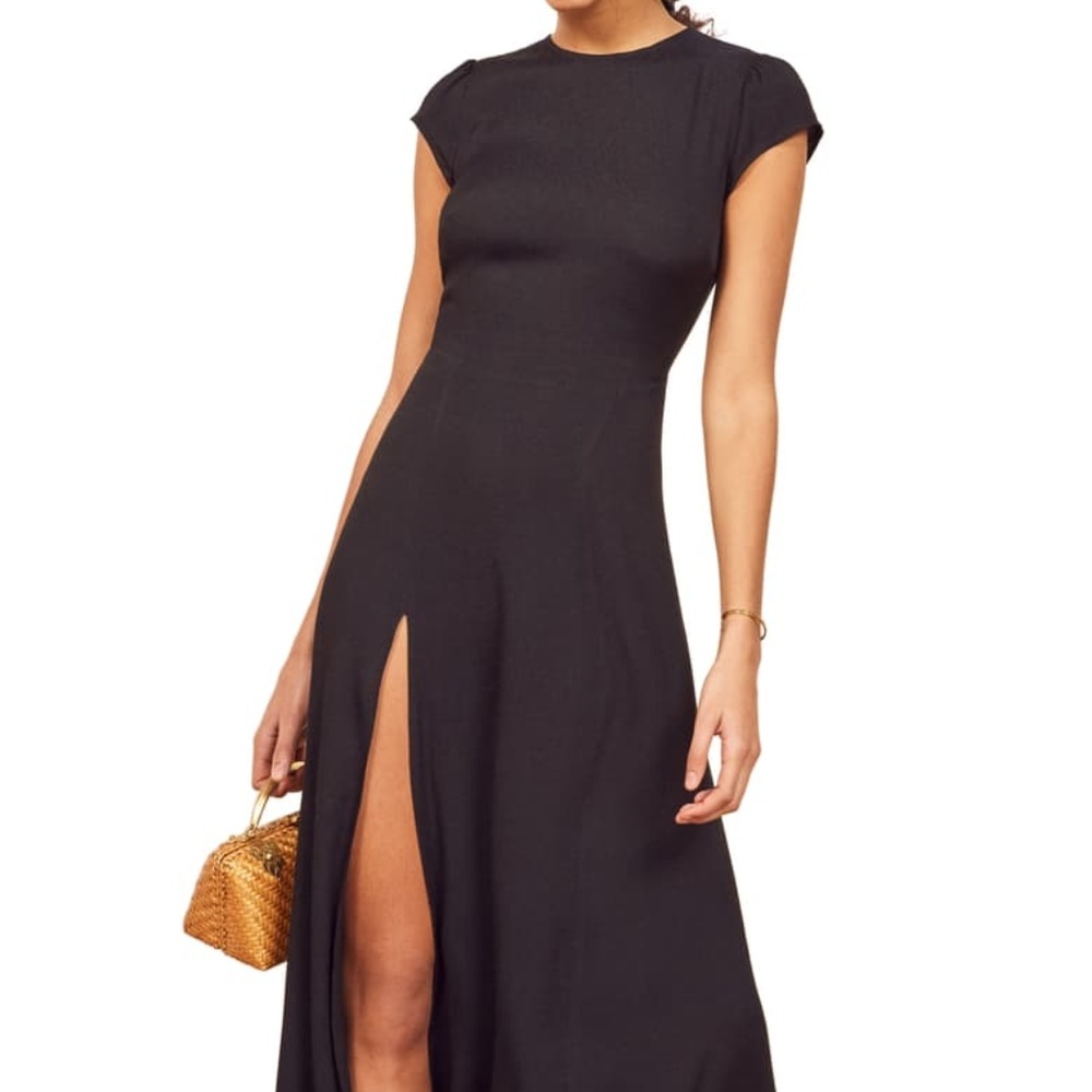 Brand new Reformation black Gavin Dress